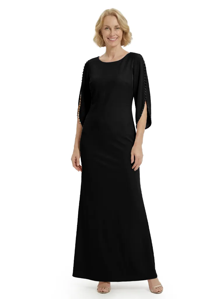 Chicsew Chiffon Stylish Modern Jewel 3/4 Sleeves Mother of The Bride Mermaid sold by ChicSew product image thumbnail 4