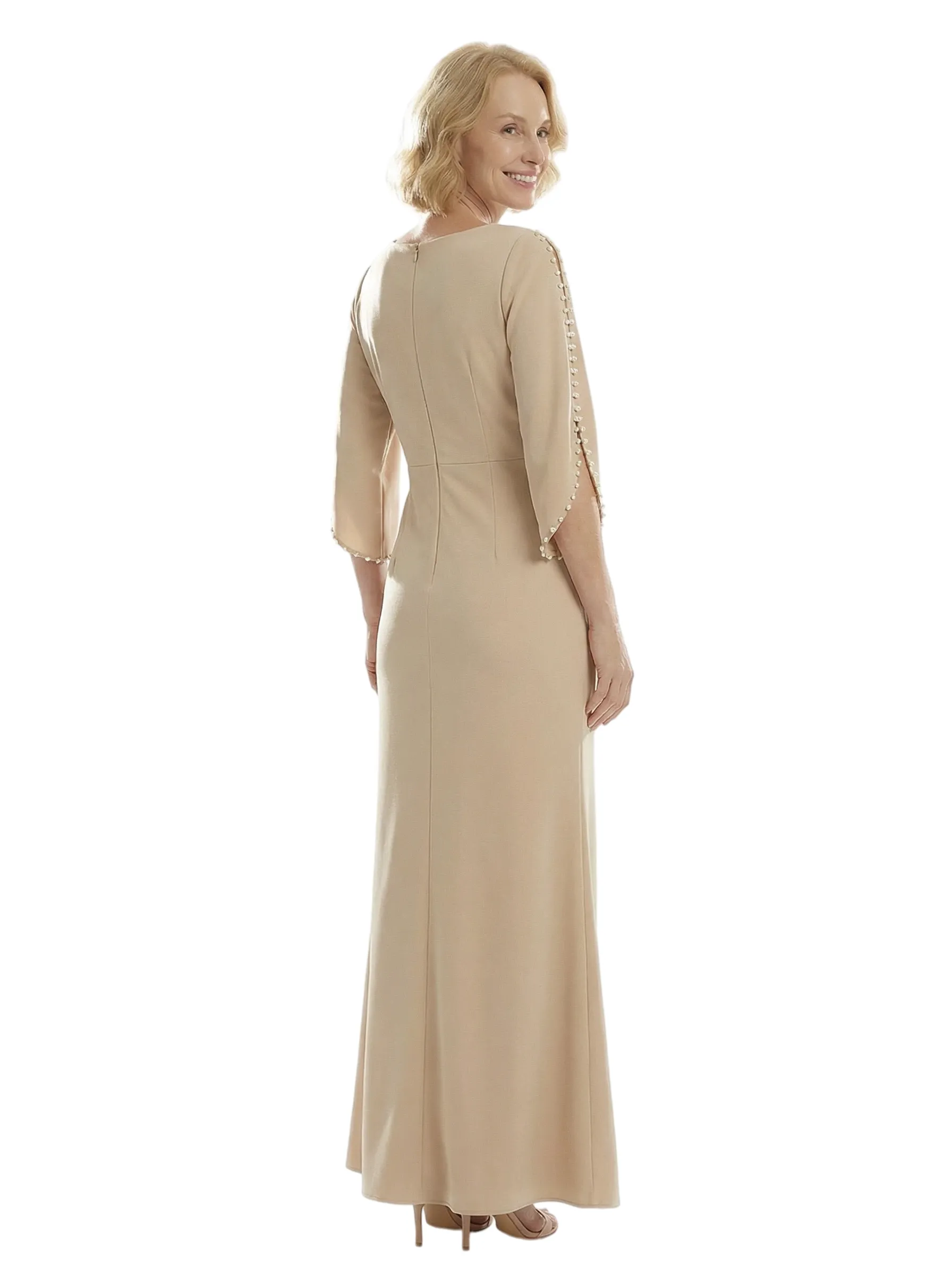 Chicsew Chiffon Stylish Modern Jewel 3/4 Sleeves Mother of The Bride Mermaid sold by ChicSew product image thumbnail 3