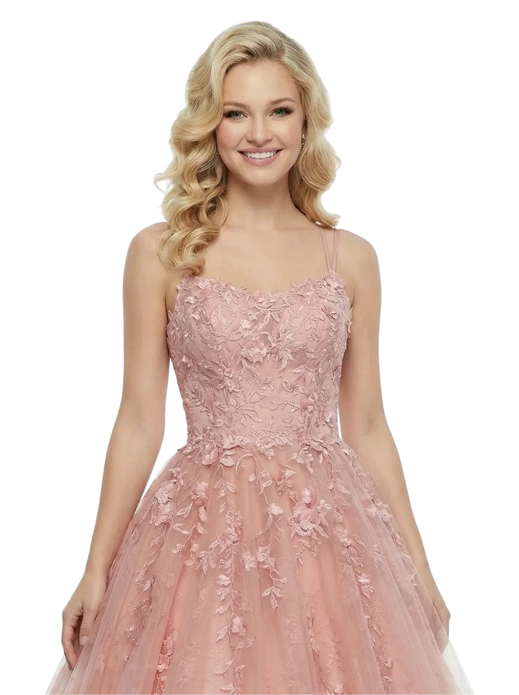 ChicSew Elegant Ball Gown Prom Dress Lace Tulle A-Line Long Formal Evening Gown sold by ChicSew product image thumbnail 2