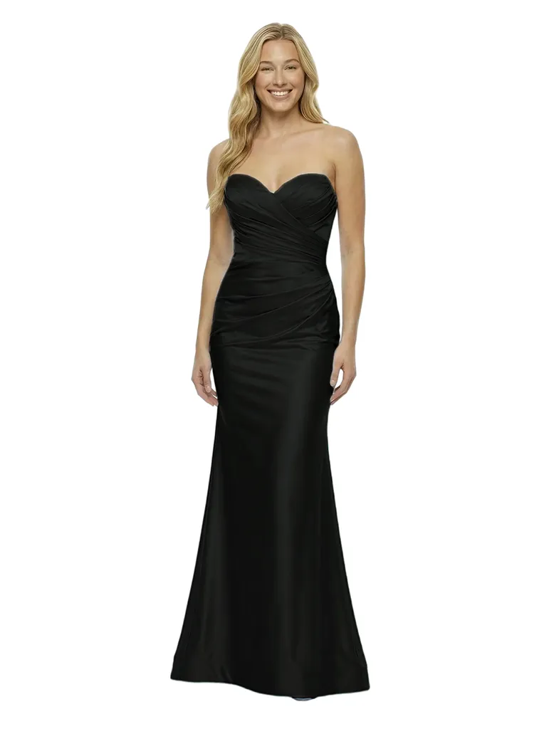 ChicSew Classy Strapless Sweetheart Prom Dress Satin Mermaid Floor Length Formal Evening Gown sold by ChicSew product image thumbnail 4