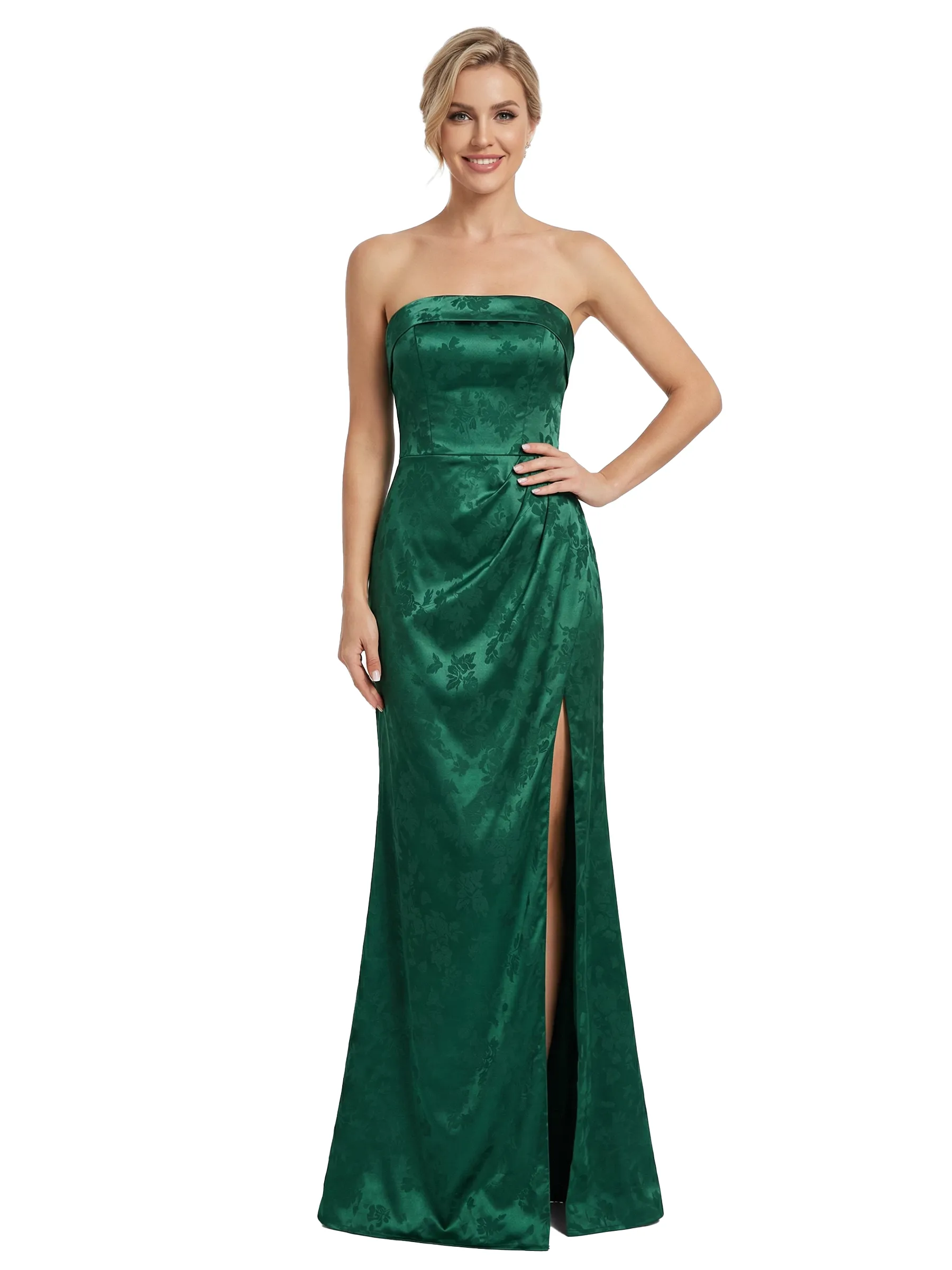 ChicSew Formal Dresses For Women Elegant Jacquard Satin Sweetheart Mermaid Long Formal Evening Dresses sold by ChicSew