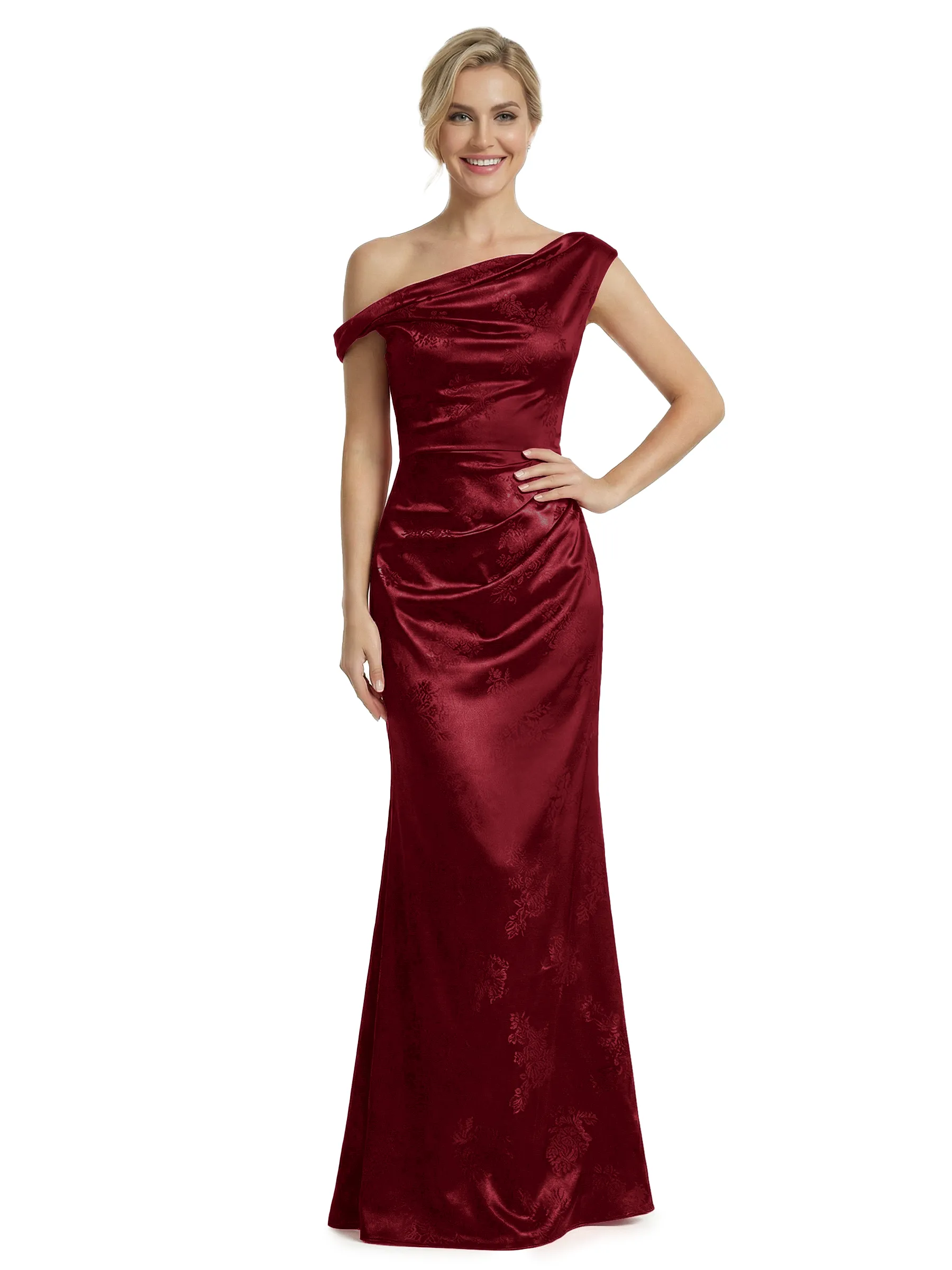 ChicSew Formal Dresses For Women Elegant Jacquard Satin Off Shoulder Mermaid Long Formal Evening Dresses sold by ChicSew product image thumbnail 5