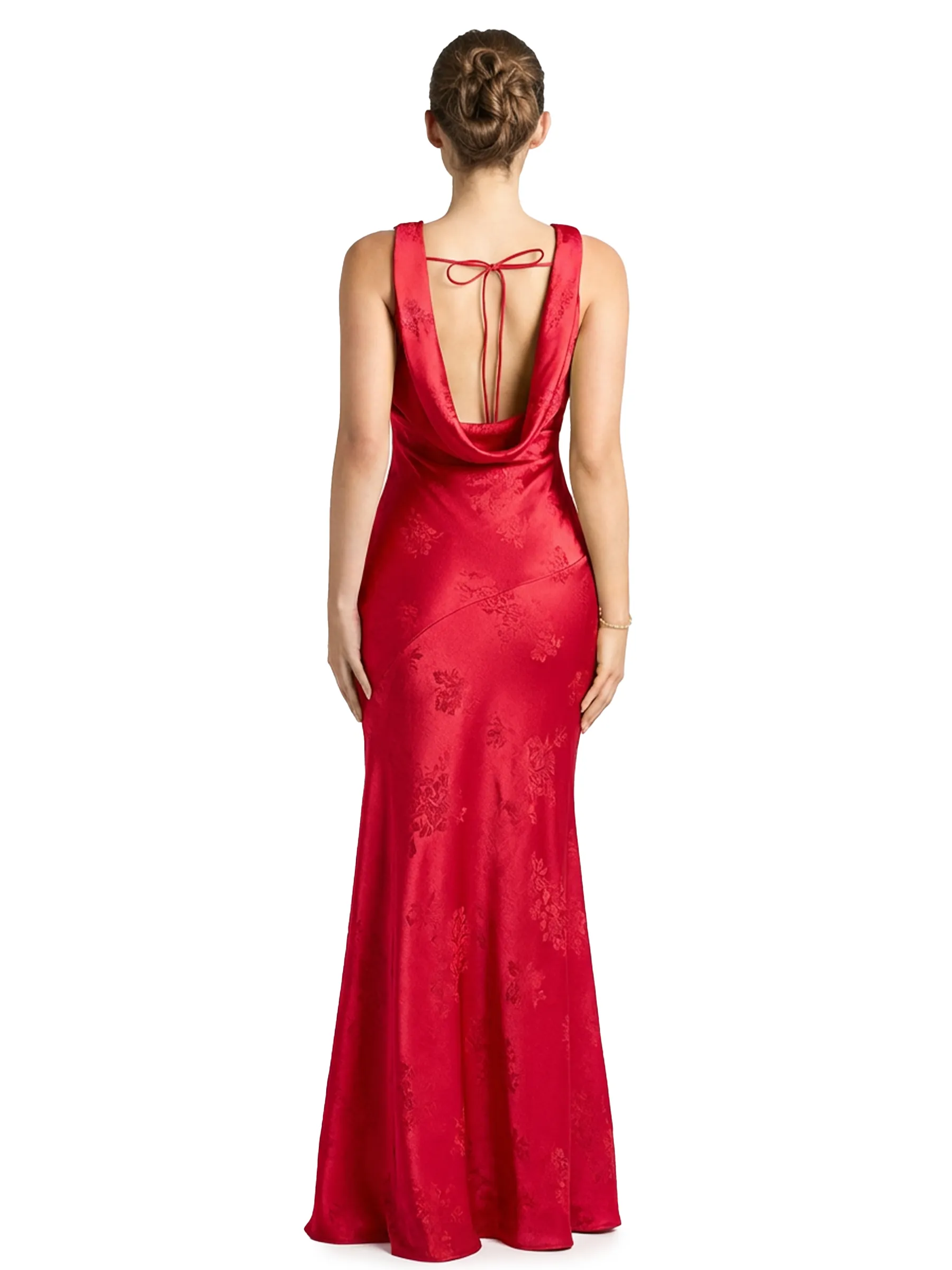 ChicSew Formal Dresses For Women Elegant Jacquard Satin V-Neck Mermaid Long Formal Evening Dresses sold by ChicSew product image thumbnail 2