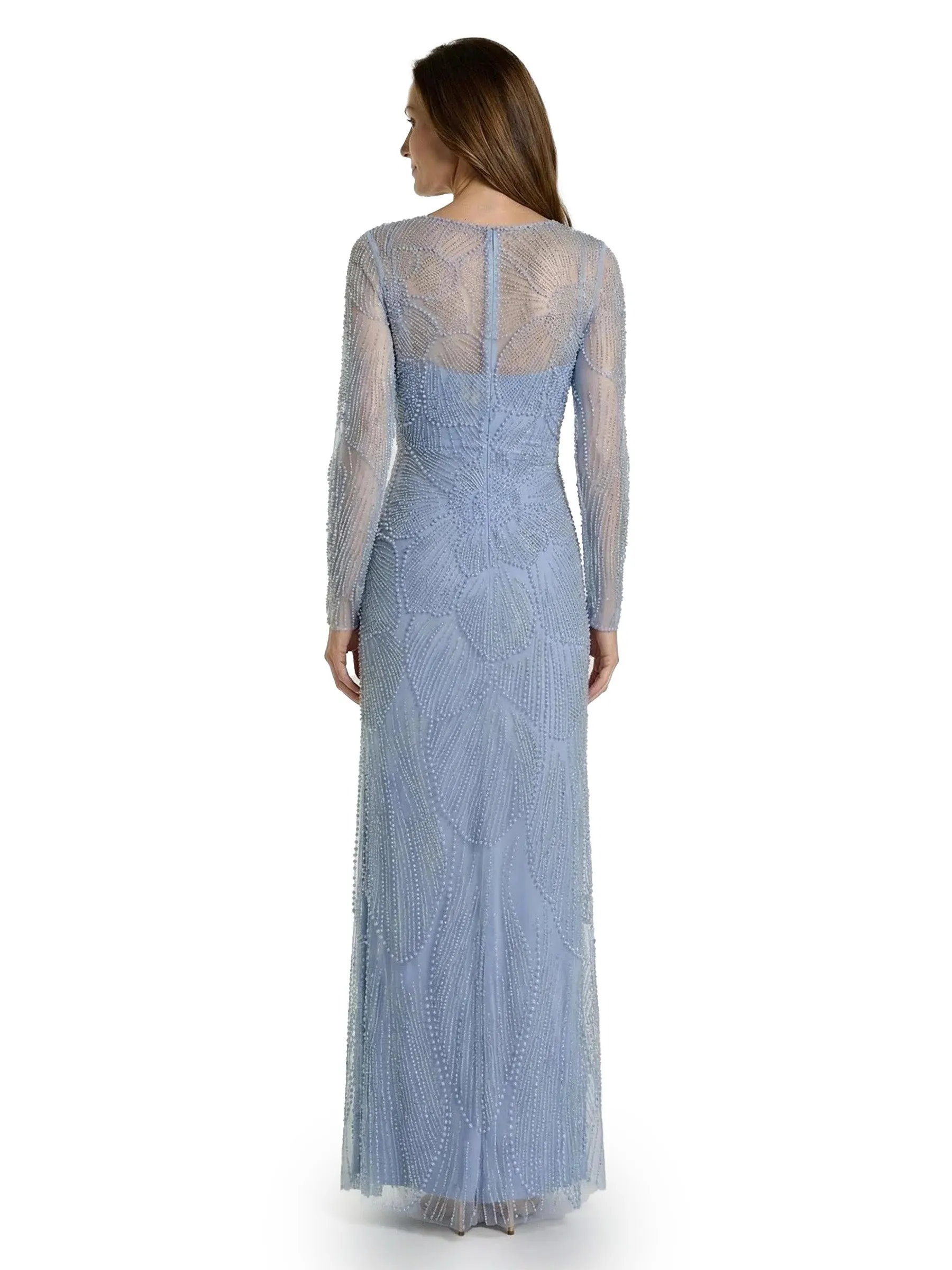 Chicsew Fancy Jewel Sheath Long Sleeves Beaded Mother of The Bride Dress sold by ChicSew product image thumbnail 3
