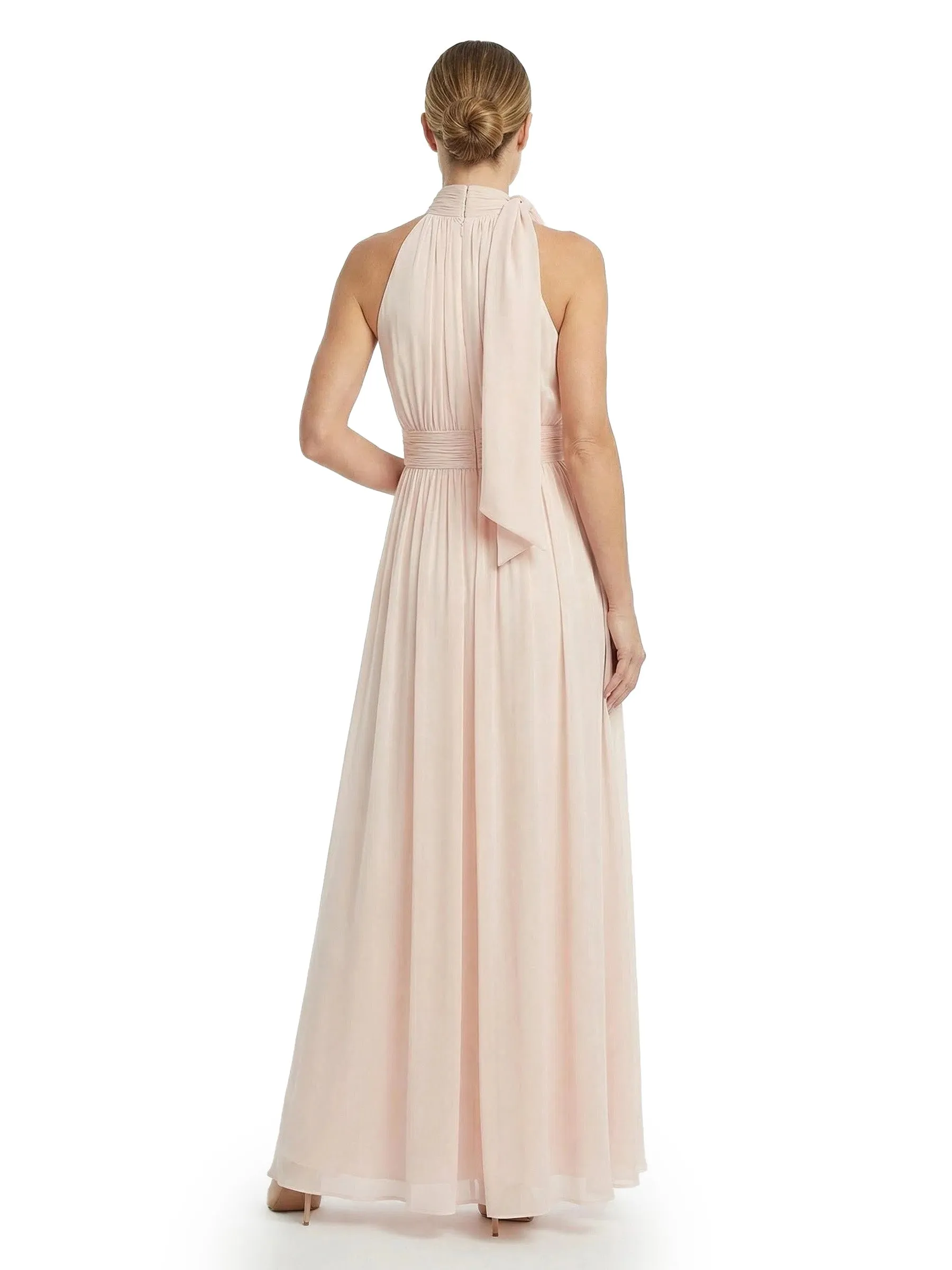 Chicsew High Neck Bow Knot Sleeveless A-Line Chiffon Modern Mom Of The Groom Dresses sold by ChicSew product image thumbnail 3