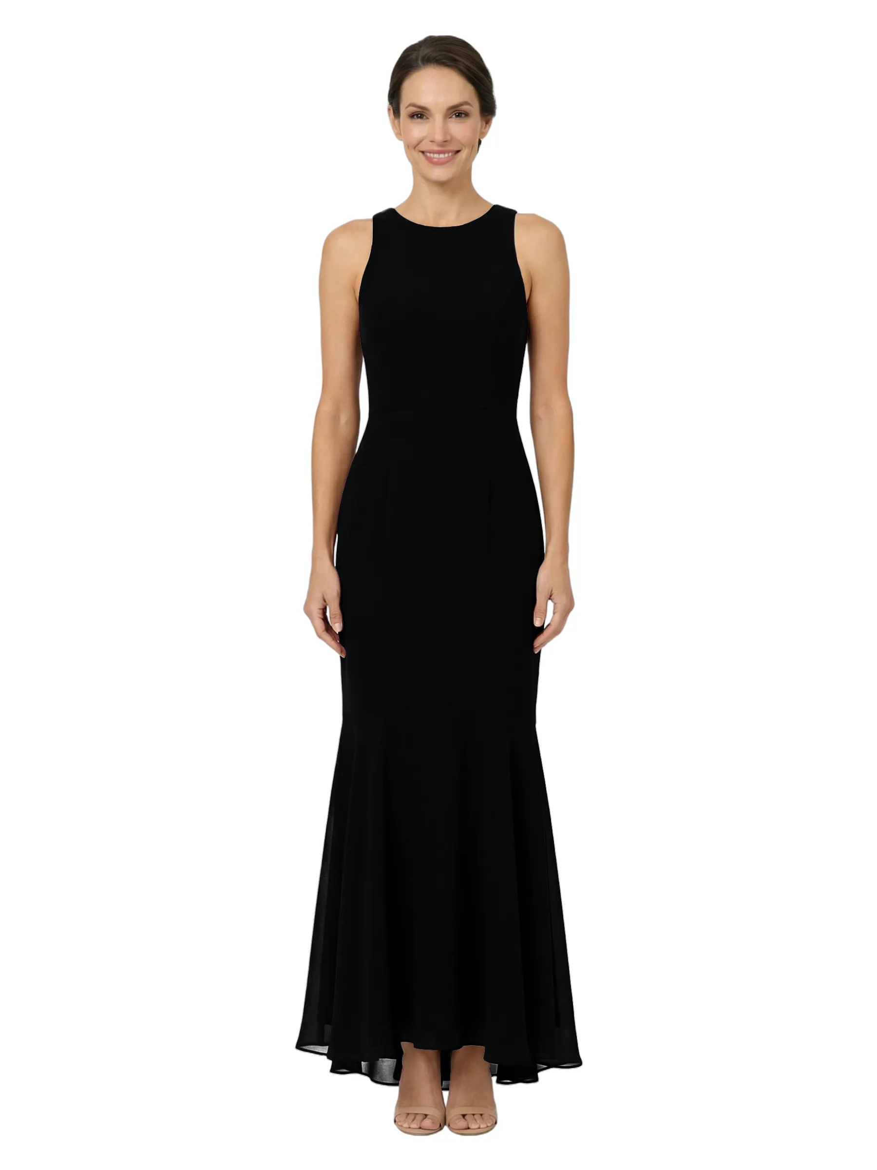 Chicsew Jewel Sleeveless Mermaid Floor Length Chiffon Overlay Elegant Mother of the Bride Dresses sold by ChicSew product image thumbnail 4