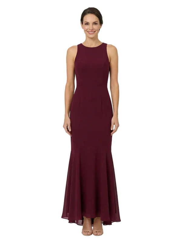 Chicsew Jewel Sleeveless Mermaid Floor Length Chiffon Overlay Elegant Mother of the Bride Dresses made by ChicSew