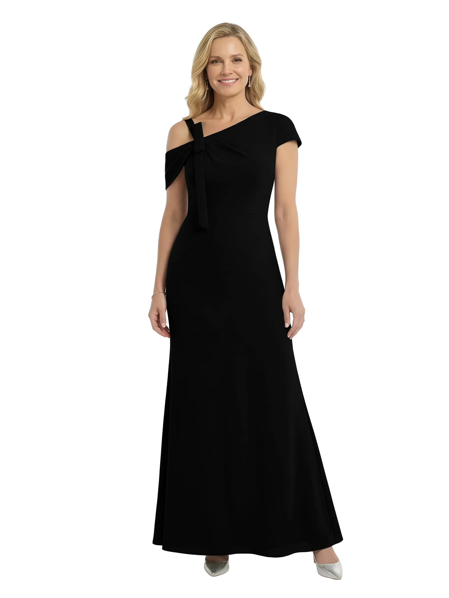 Chicsew Elegant Chiffon Short Sleeve Floor-Length Mermaid Formal Mother Of The Bride Gown sold by ChicSew product image thumbnail 4