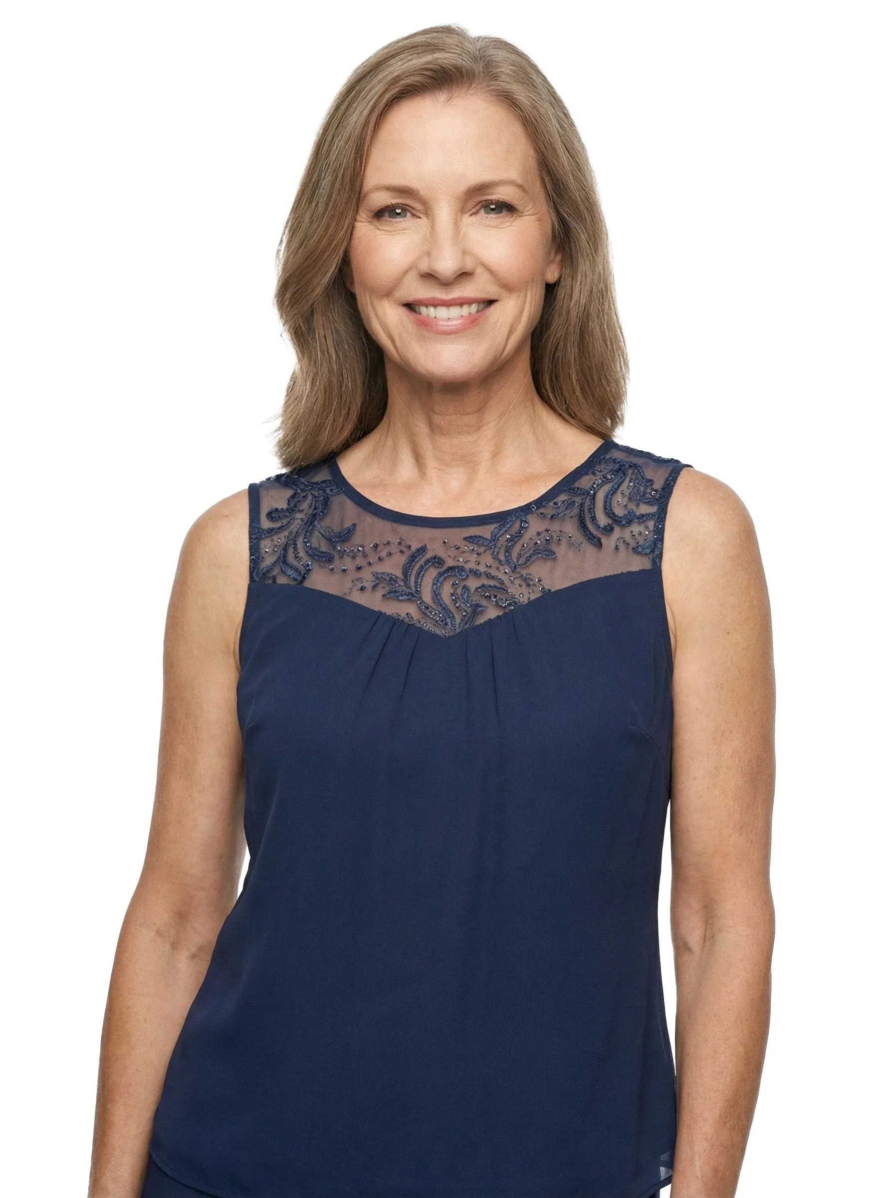 ChicSew Elegant Chiffon 3/4 Sleeves Pant Suit For Mother Of The Bride With Jacket sold by ChicSew product image thumbnail 2