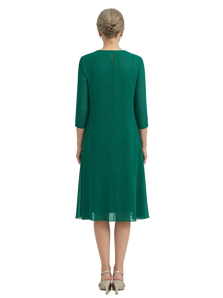 ChicSew Modern 3/4 sleeves Lace Sheath Mother Of The Bride Dresses With Lace Chiffon Jacket sold by ChicSew product image thumbnail 3