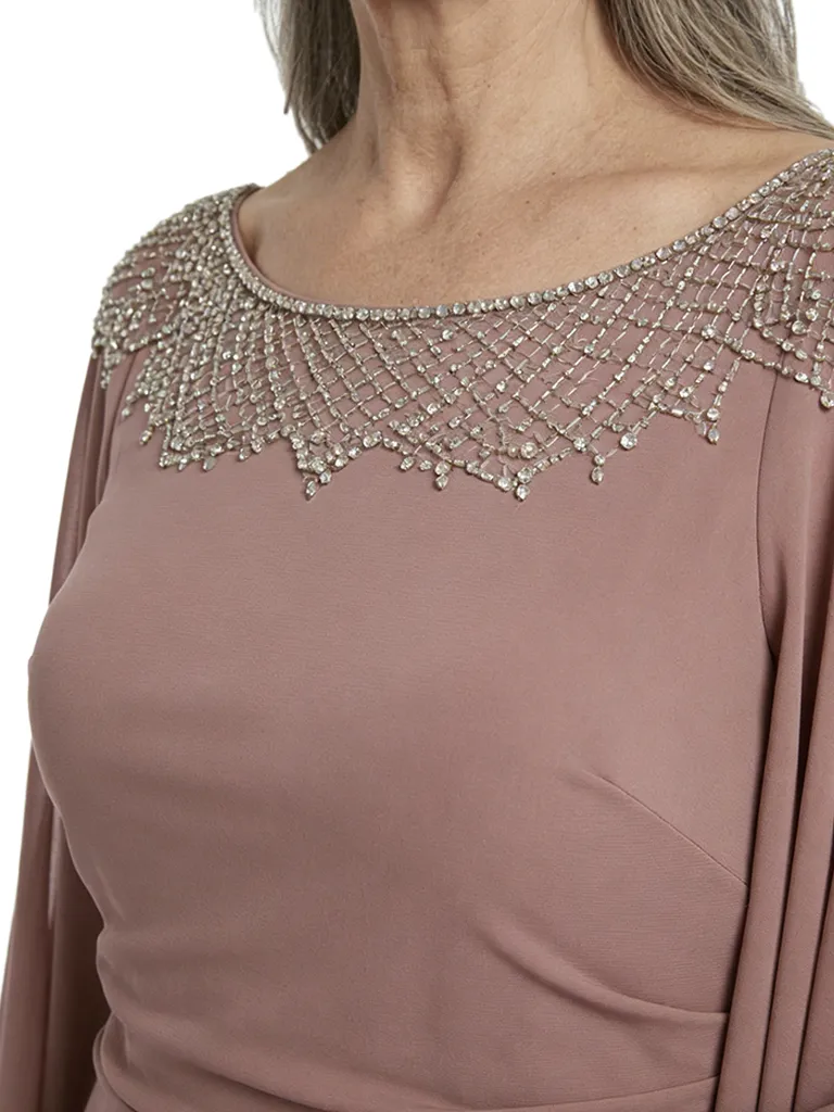 ChicSew Rhinestone Sheath Mother Of The Groom Dresses With Chiffon Cape Gowns sold by ChicSew product image thumbnail 2
