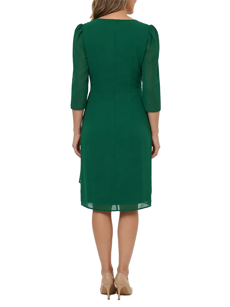 ChicSew V-Neck 3/4 Sleeve Knee Length Chiffon Romantic Mom Of The Groom Dresses sold by ChicSew product image thumbnail 3