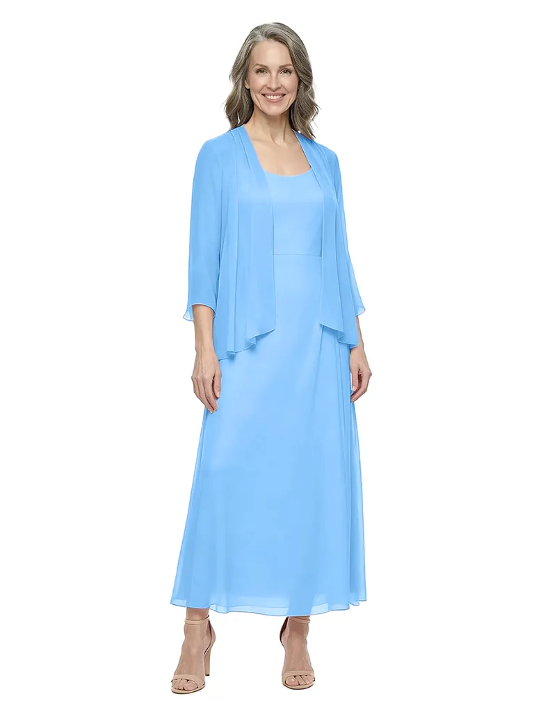 ChicSew Scoop Long Sleeve Chiffon Jacket A-Line Mother Of The Bride And Groom Dresses sold by ChicSew product image thumbnail 5