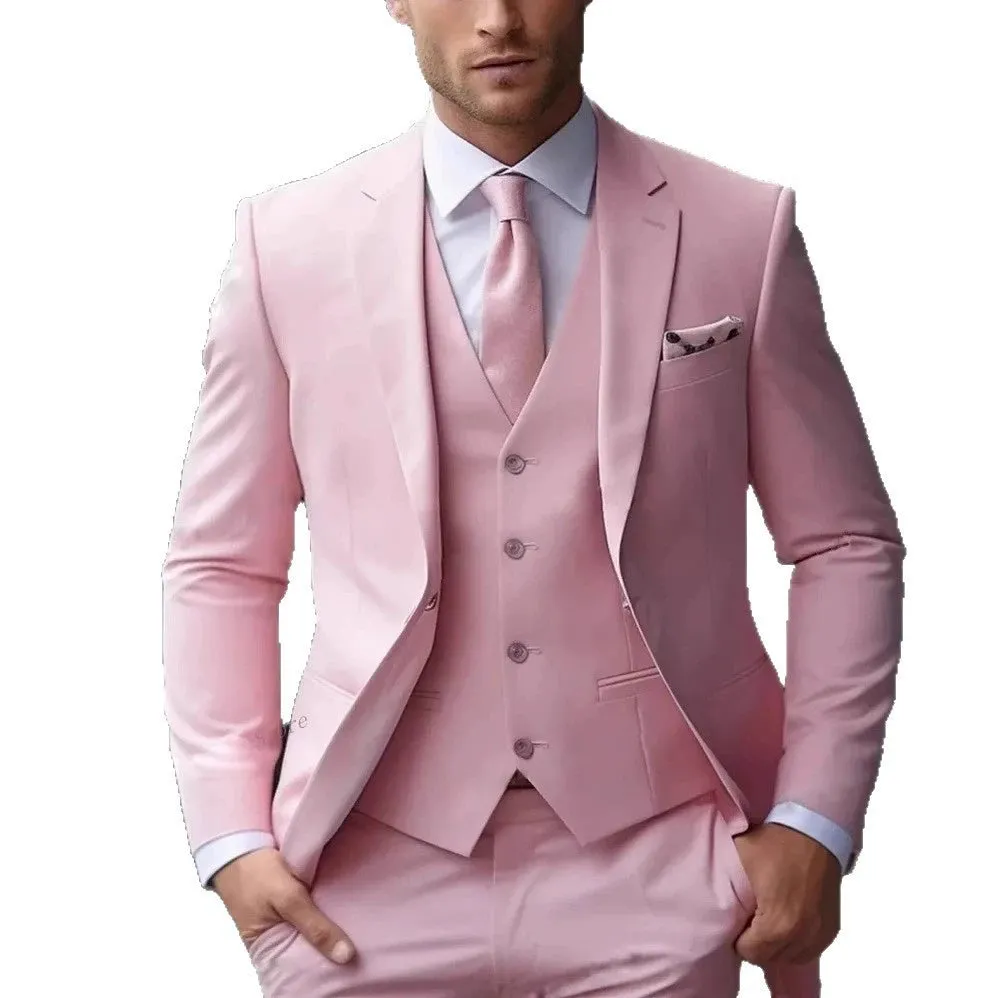 Elegant Classic 3 Piece Men's Suit with Regular Fit and Sophisticated Peak Lapel sold by ChicSew product image thumbnail 4