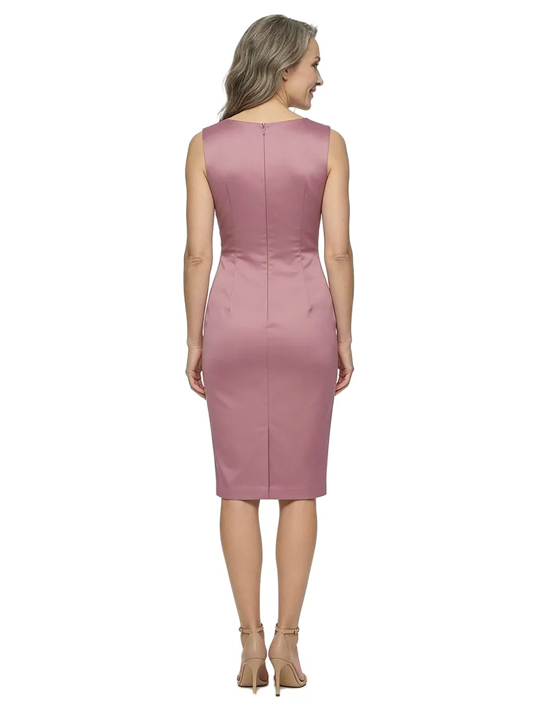 ChicSew Unique Satin Knee-Length Cocktail Mother Of The Bride Dress sold by ChicSew product image thumbnail 3