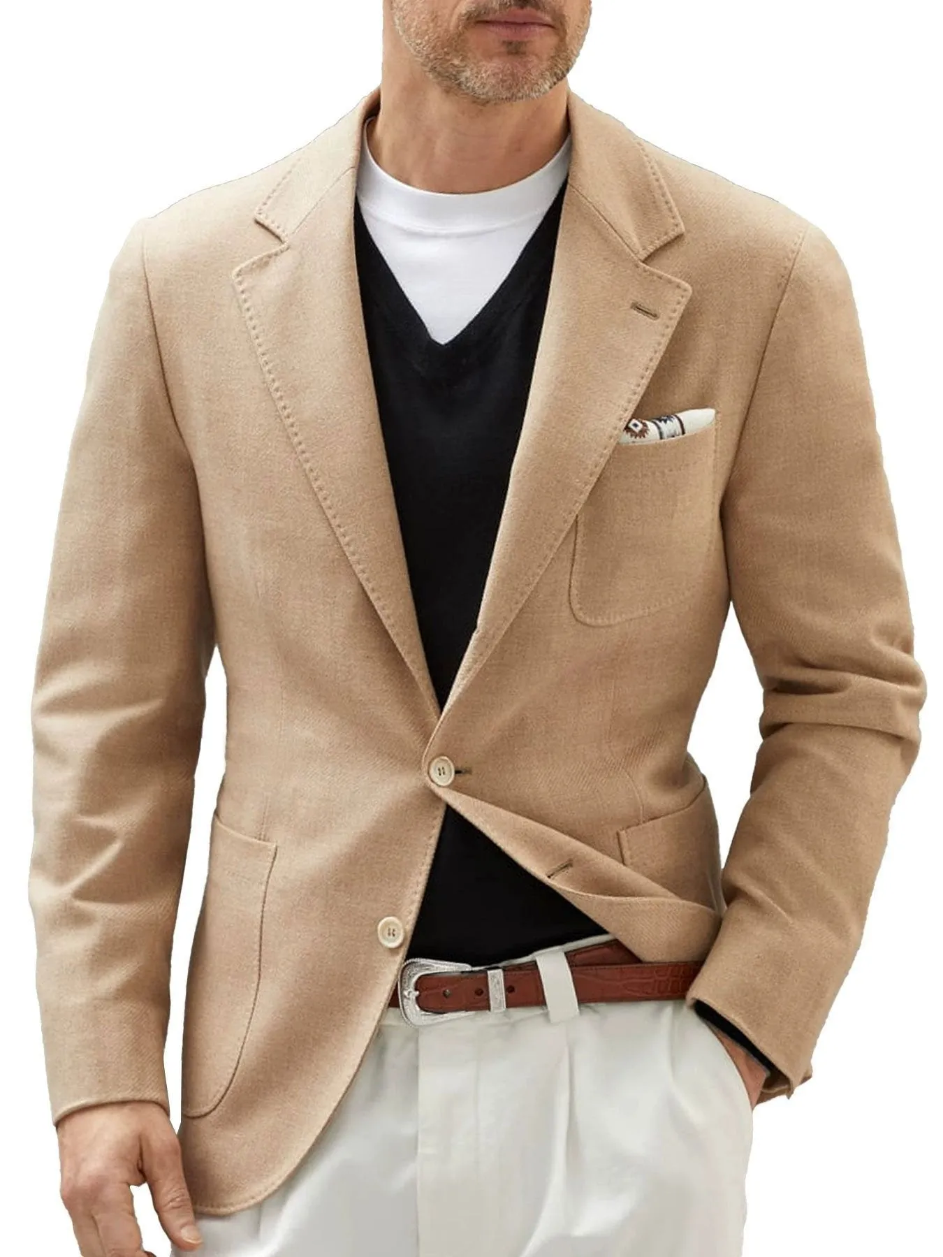 Casual Collar Coat Jacket Slim Button Small Suit Single Jacket sold by ChicSew