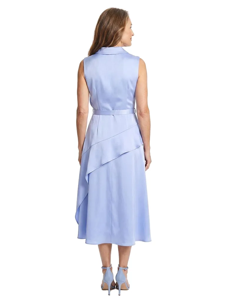 ChicSew V-Neck Sleeveless A-Line Soft Satin Tea-Length Mother of the Bride Dresses sold by ChicSew product image thumbnail 3