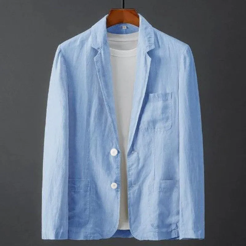 Leisure Men's Long Sleeve Lapel Pocket Business Suit Coat sold by ChicSew product image thumbnail 2