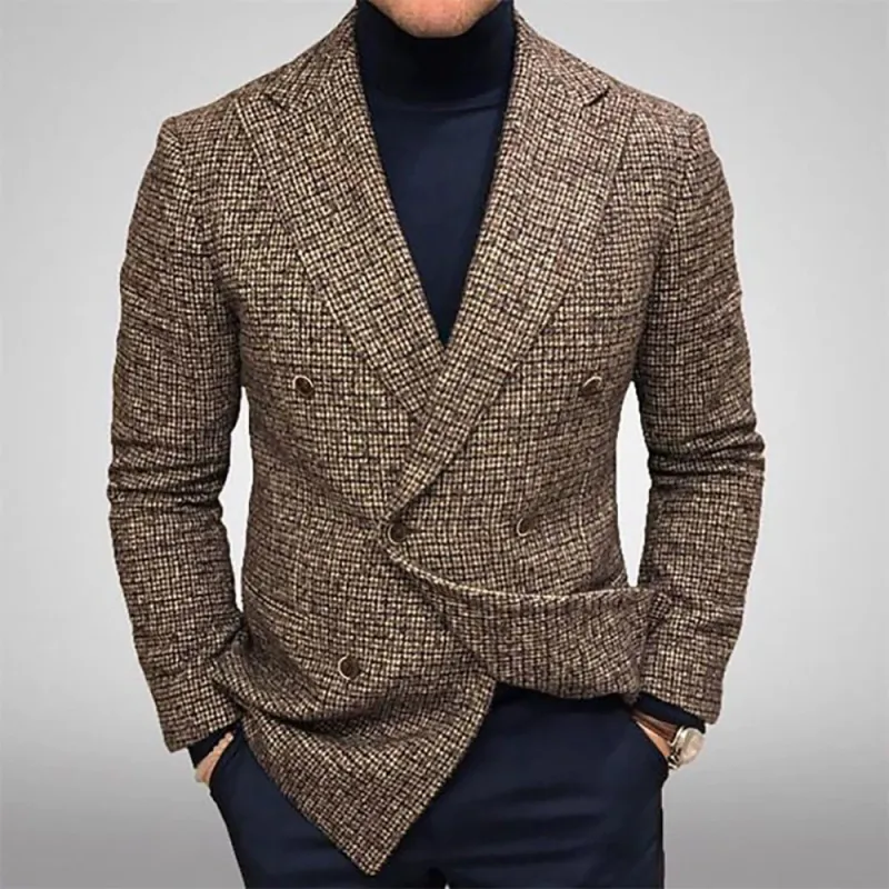 Leisure Suit Men's Casual Plus Size Suit Jacket Set made by ChicSew