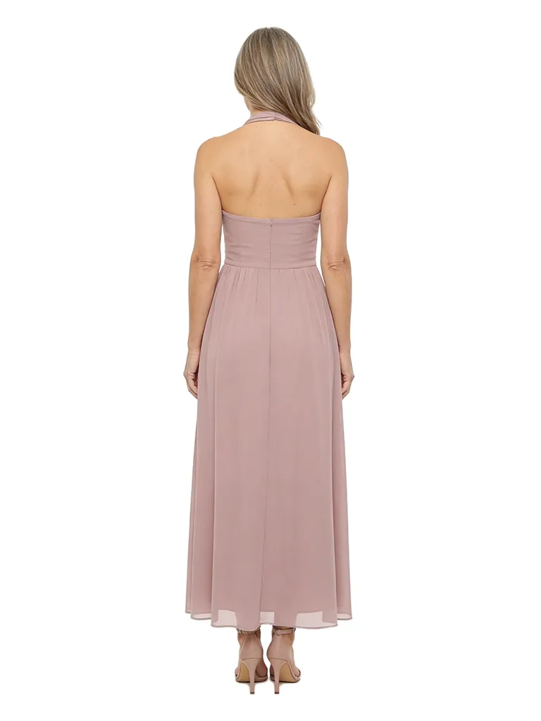 ChicSew Halter Sleeveless Chiffon A-Line Ankle Length Romantic Mother of the Bride Dress sold by ChicSew product image thumbnail 3
