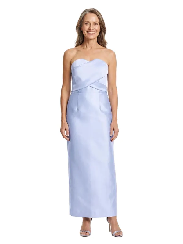 ChicSew Strapless Sweetheart Satin Mother Of The Groom Dress With Fancy Sheath Cut made by ChicSew