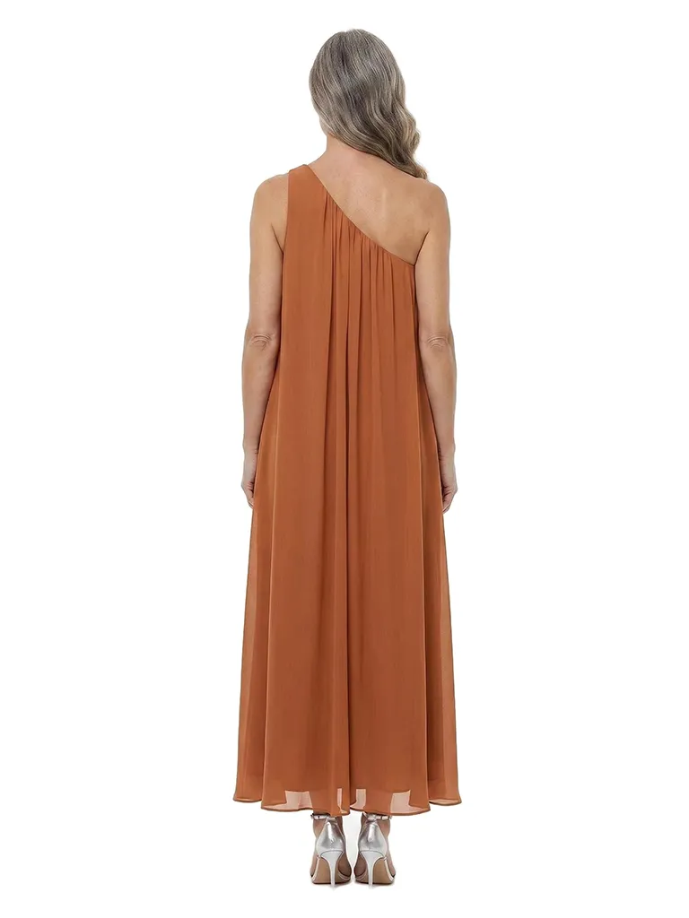ChicSew One Shoulder Sleeveless Flowy Chiffon Ankle-Length A-Line Mother of the Bride Dress sold by ChicSew product image thumbnail 3