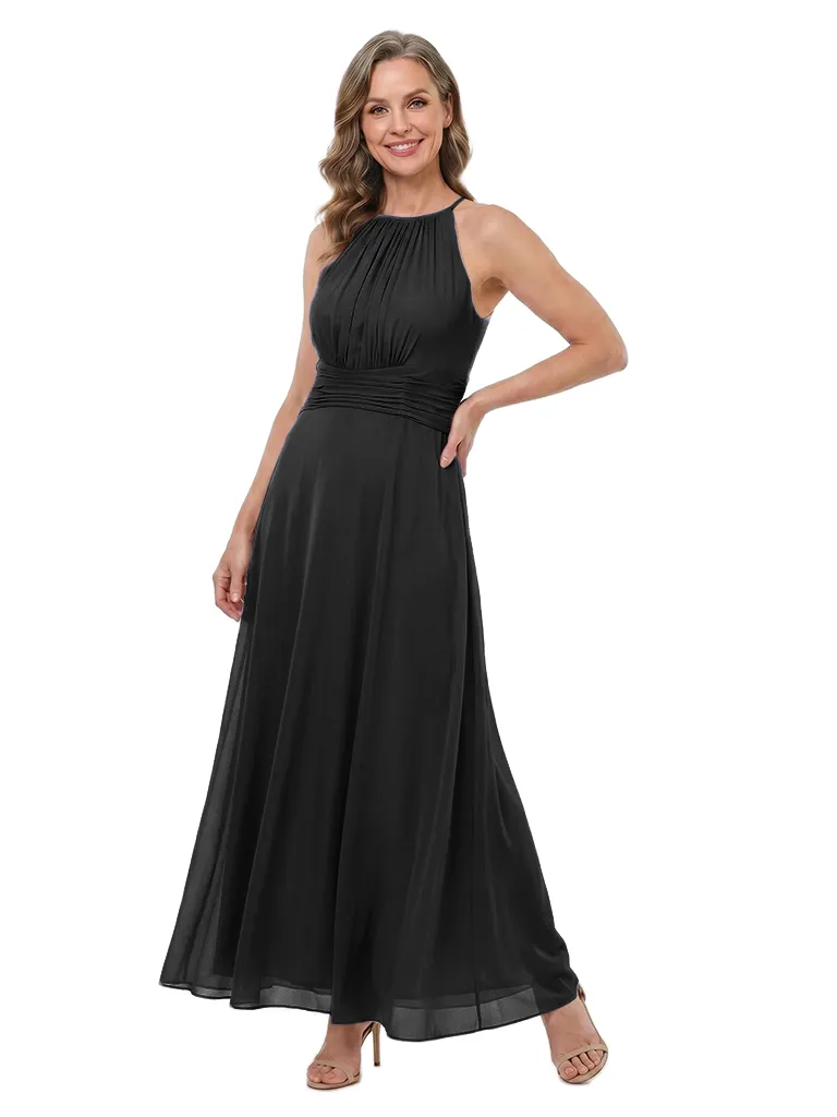 ChicSew Unique Halter Strap A-Line Ruched Chiffon Mother Of The Groom Dresses sold by ChicSew product image thumbnail 4