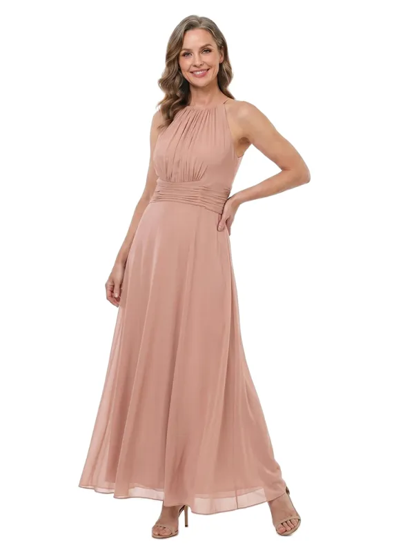 ChicSew Unique Halter Strap A-Line Ruched Chiffon Mother Of The Groom Dresses made by ChicSew