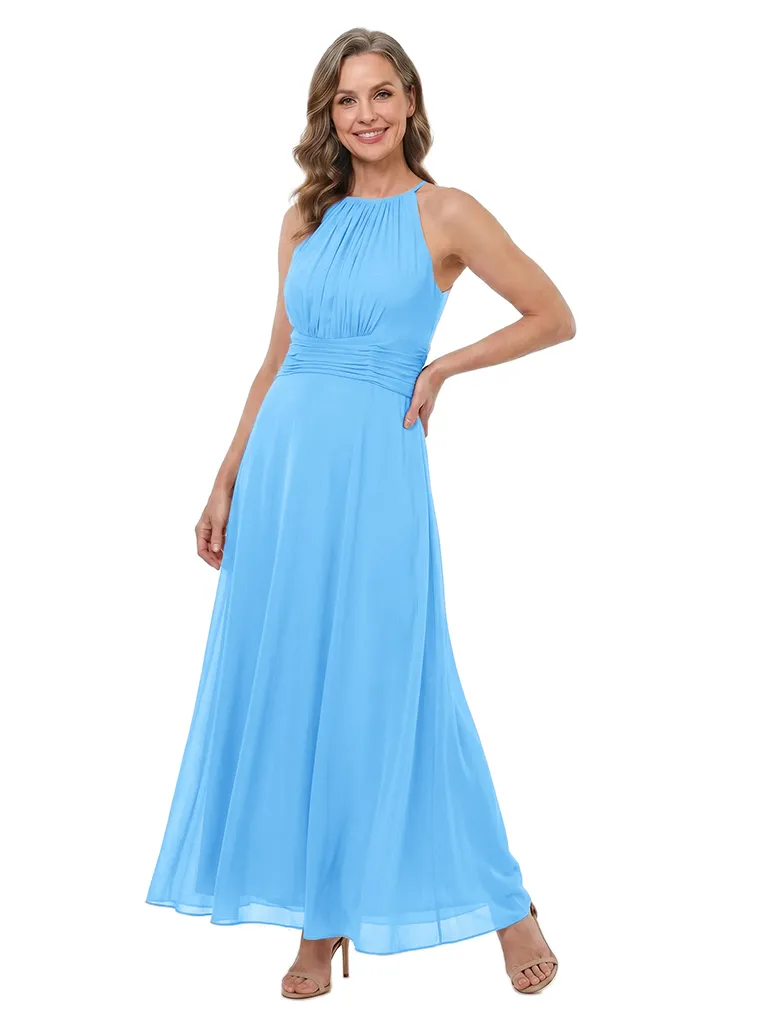 ChicSew Unique Halter Strap A-Line Ruched Chiffon Mother Of The Groom Dresses sold by ChicSew product image thumbnail 5