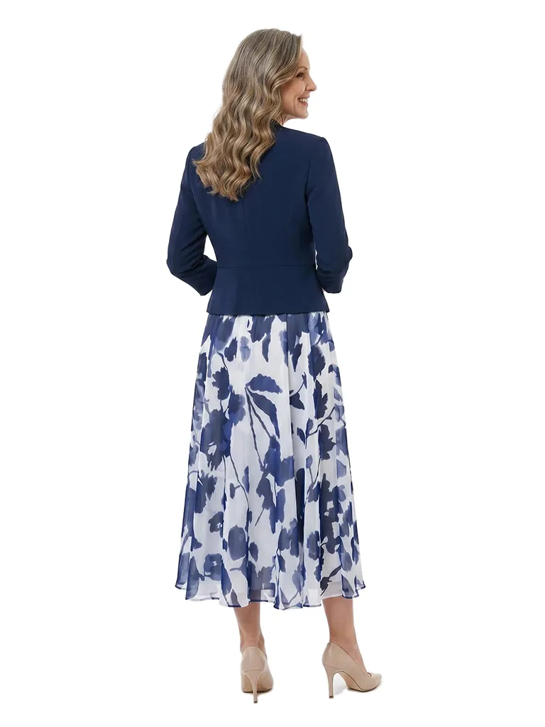 ChicSew Two Piece Chiffon A-Line Tea-Length Mother Of The Bride Dresses With Jacket sold by ChicSew product image thumbnail 3