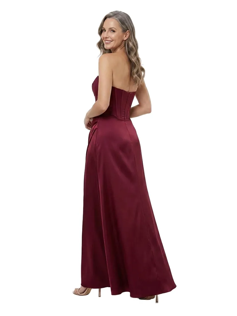 ChicSew Fancy Strapless Sweetheart Satin Mermaid Mother Of The Bride Formal Gown sold by ChicSew product image thumbnail 3