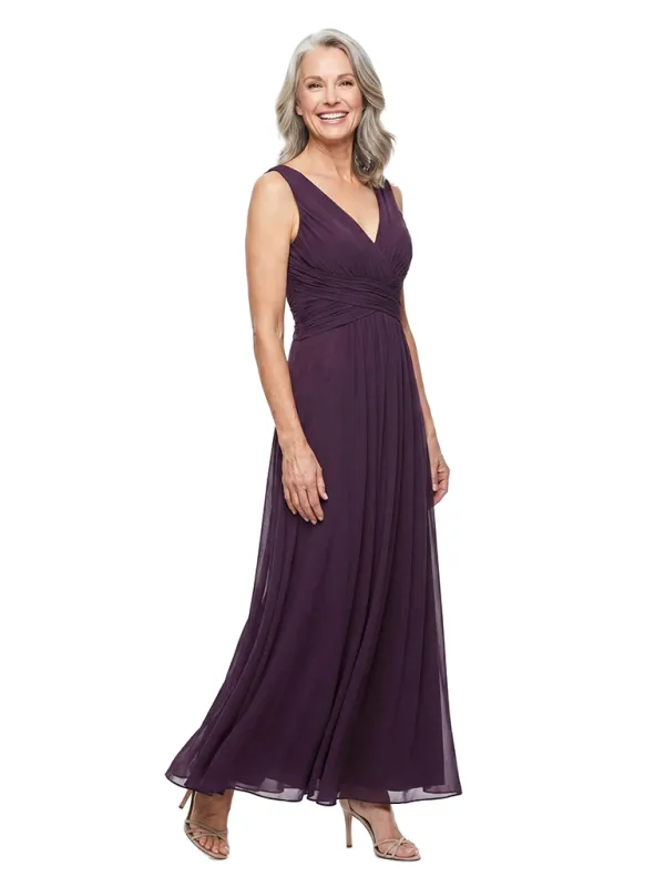 ChicSew Sleeveless V-Neck Chiffon A-Line Ankle-Length Mother Of The Bride Dresses made by ChicSew