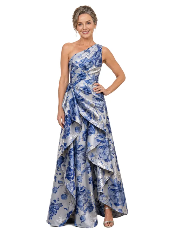 Chicsew Floral One Shoulder Ruched Floor-Length A-Line Mother of The Bride Dresses made by ChicSew