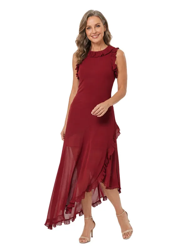 ChicSew Jewel Sleeveless High-Low Chiffon A-Line Mother Of The Bride Dresses made by ChicSew