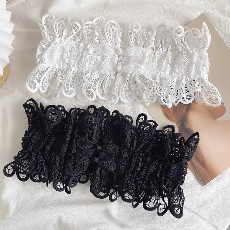 Lace Wide Girdle Buckle Decorative Belt Waist Elastic Girdle made by ChicSew