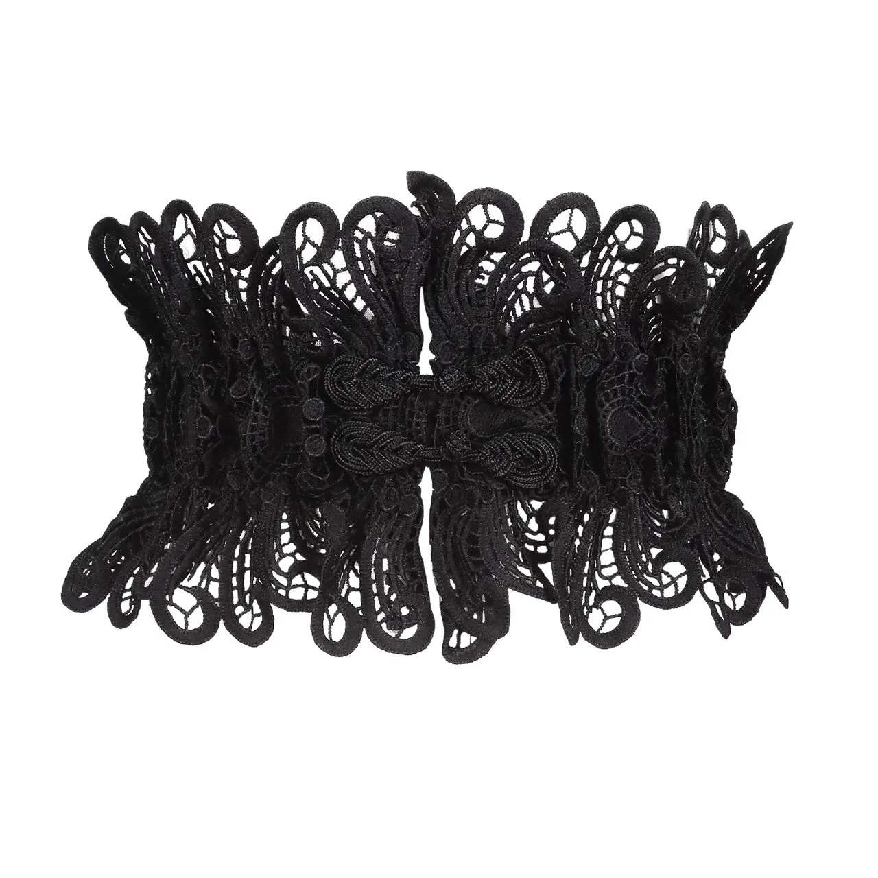 Lace Wide Girdle Buckle Decorative Belt Waist Elastic Girdle sold by ChicSew product image thumbnail 2
