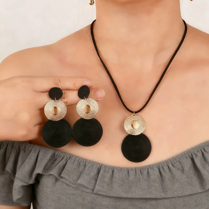 Flash Diamond Tassel Luxury Dress Accessories Dinner Clavicle Necklace Earring made by ChicSew