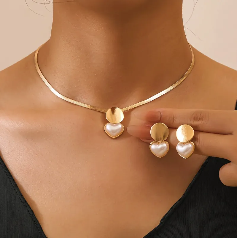 Flash Diamond Tassel Luxury Dress Accessories Dinner Clavicle Necklace Earring made by ChicSew