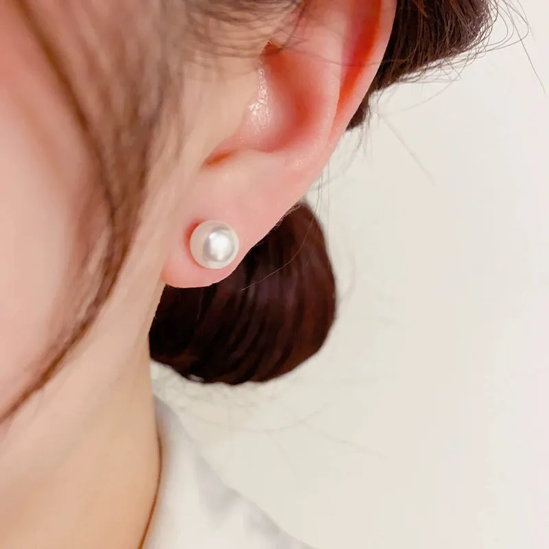 Sparkling Pearl White Earring Design Earrings made by ChicSew