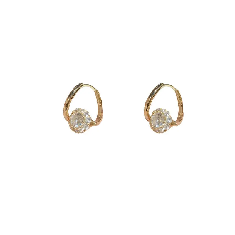 Golden Exquisite Zircon Ear Buckle sold by ChicSew product image thumbnail 3
