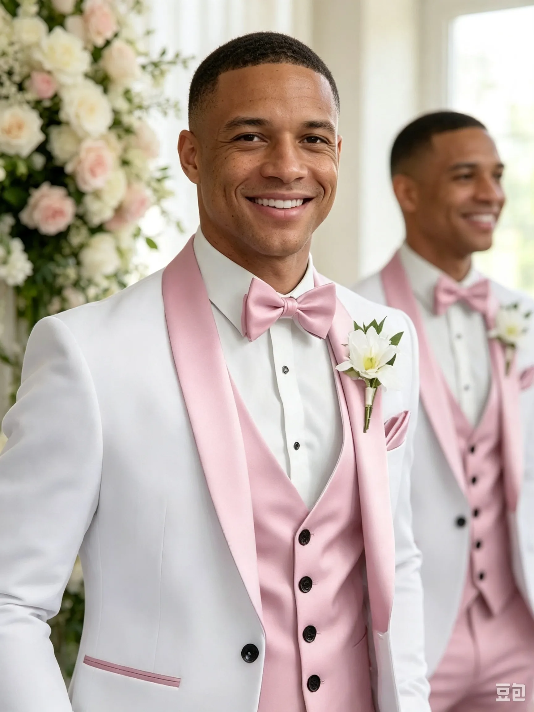 Color Blocking 2 Piece Men's Suit with Regular Fit and Sophisticated Peak Lapel sold by ChicSew product image thumbnail 2