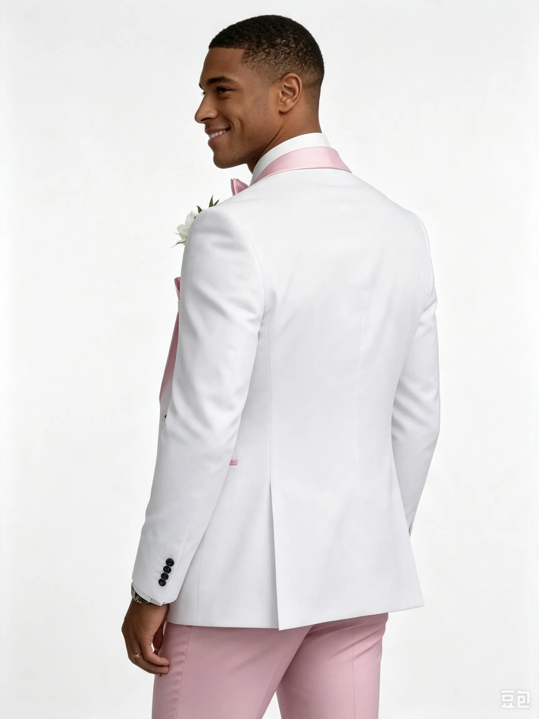 Color Blocking 2 Piece Men's Suit with Regular Fit and Sophisticated Peak Lapel sold by ChicSew product image thumbnail 4