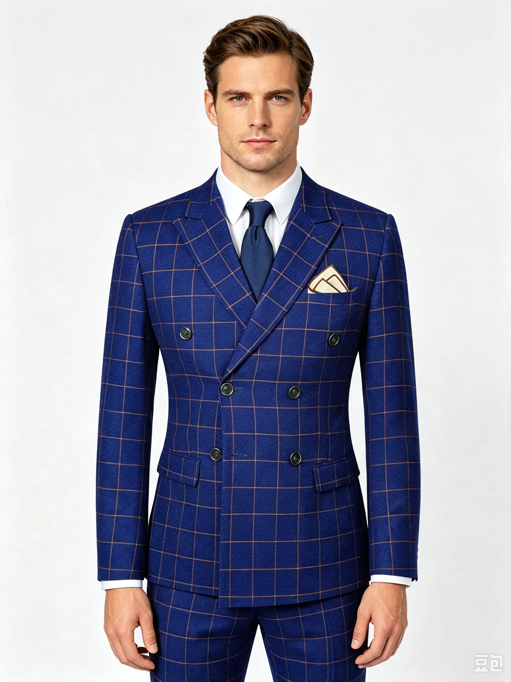 Classic 2 Piece White Men's Suit with Regular Fit and Sophisticated Peak Lapel sold by ChicSew product image thumbnail 3