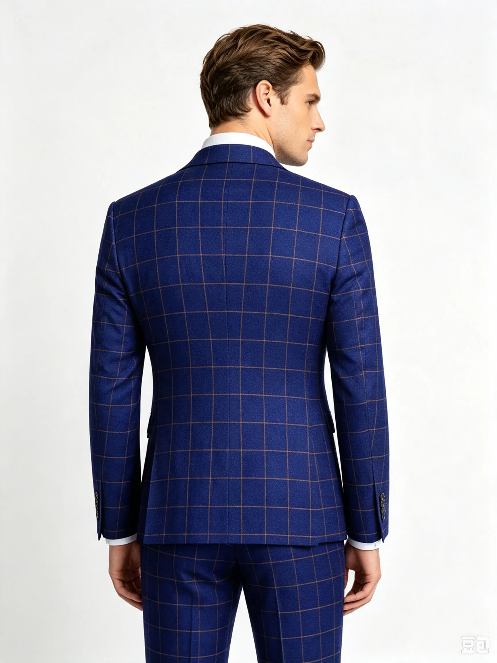 Classic 2 Piece White Men's Suit with Regular Fit and Sophisticated Peak Lapel sold by ChicSew product image thumbnail 2