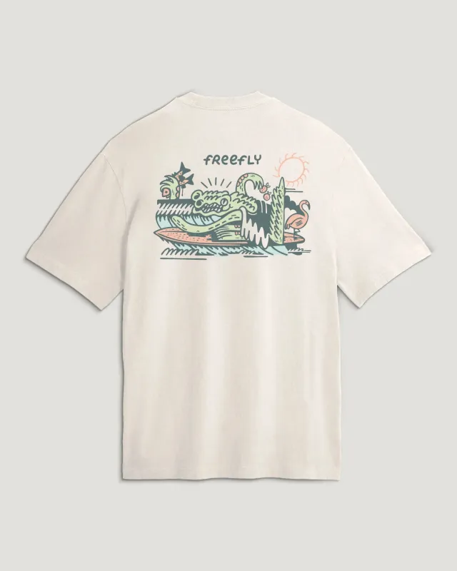 Ankle Biter Relaxed Graphic Tee - Bone sold by Free Fly Apparel