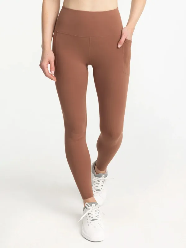 Women's All Day Pocket Legging - Baltic Amber sold by Free Fly Apparel