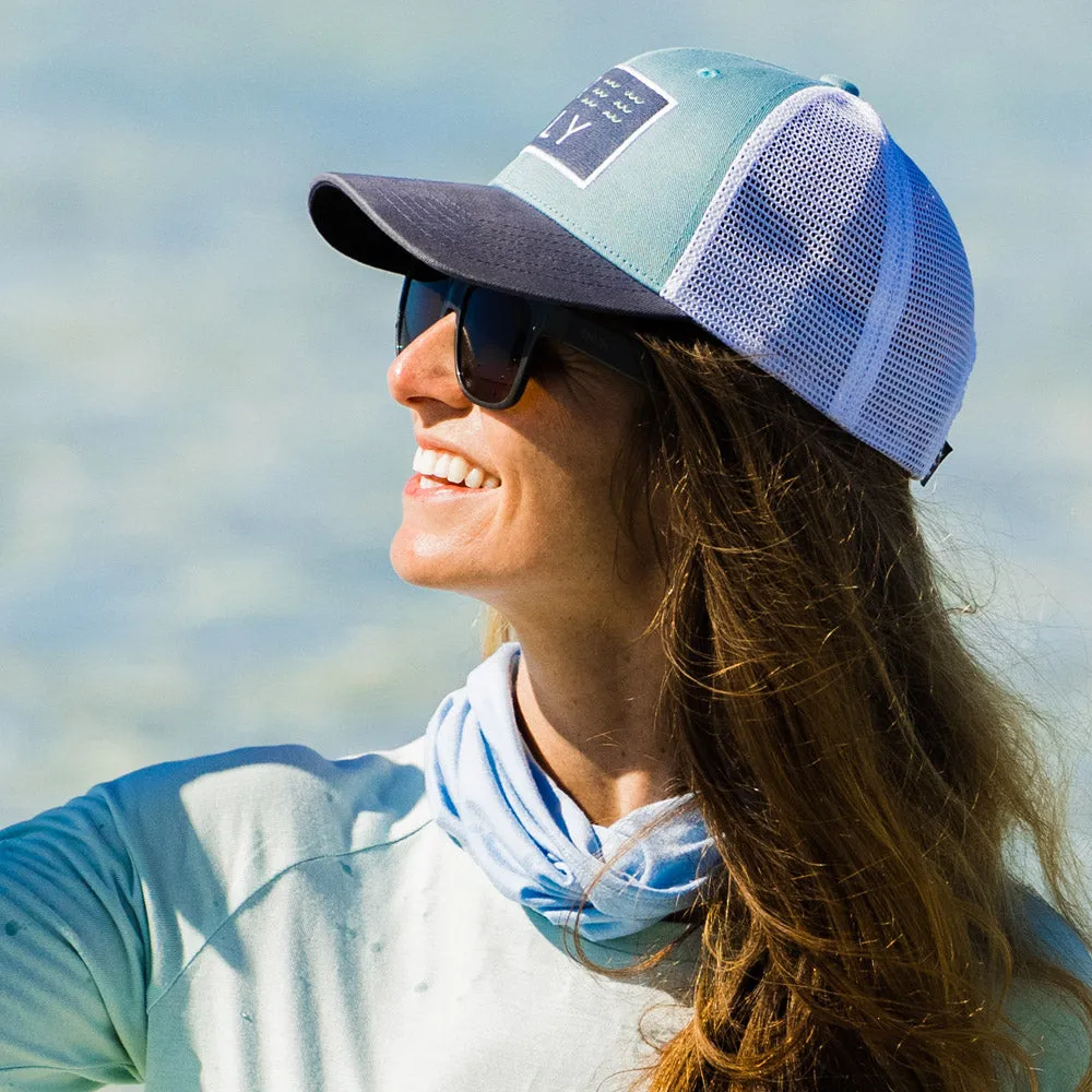 Bamboo Breathe Sun Mask - Blue Steel sold by Free Fly Apparel product image thumbnail 3