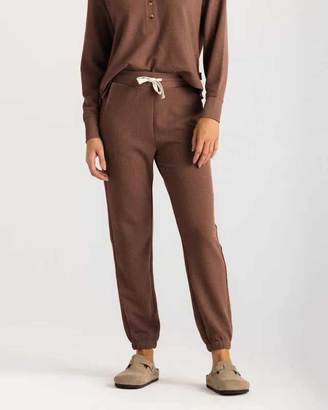 Women's Waffle Jogger - Nutmeg sold by Free Fly Apparel