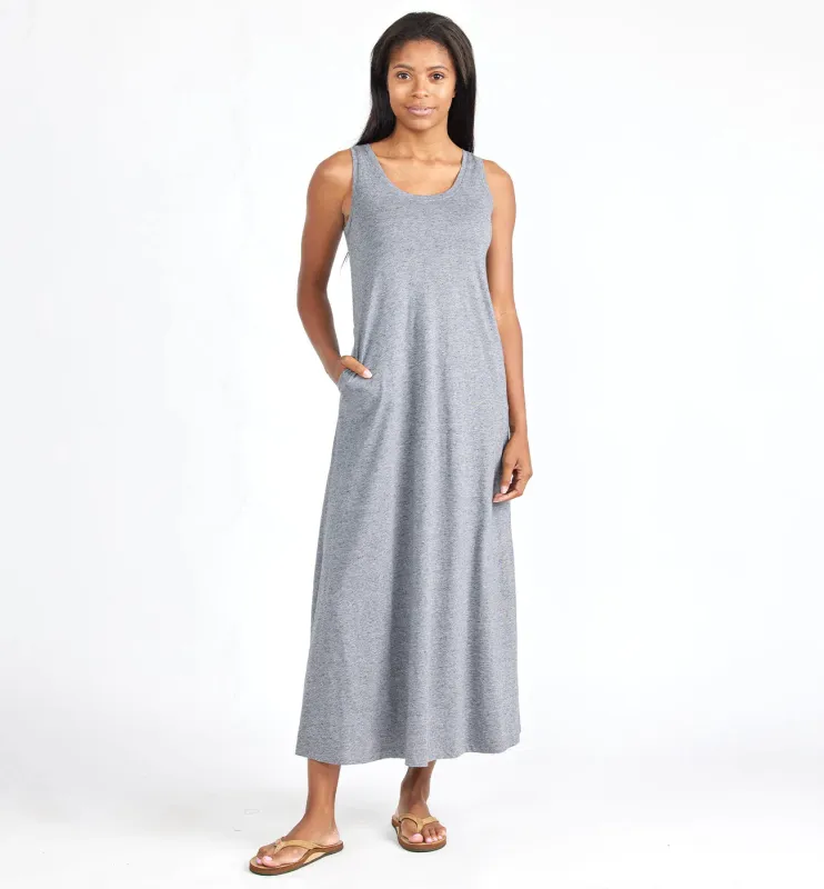 Women's Bamboo Heritage Midi Dress - Heather Flint made by Free Fly Apparel