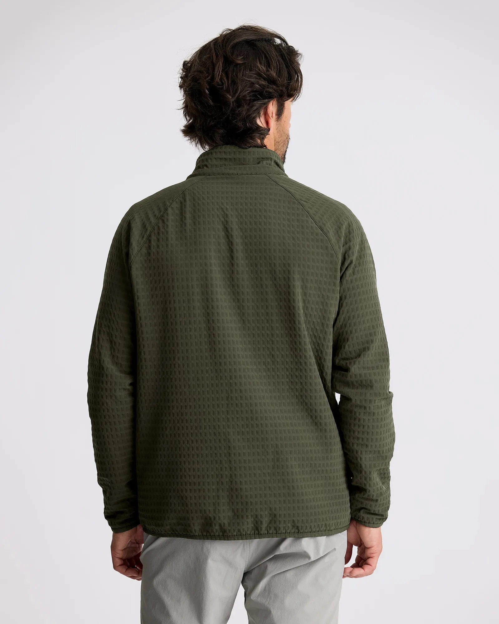 Men's Gridback Fleece Jacket - Dark Forest sold by Free Fly Apparel product image thumbnail 3